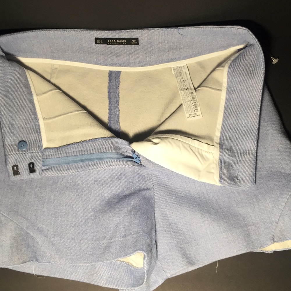 Zara Basic Collection Bermuda Shorts with Ruffles - Picture 7 of 8